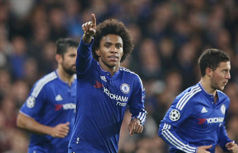 Tiền vệ Willian tỏa sáng ở những phút cuối mang về chiến thắng cho Chelsea