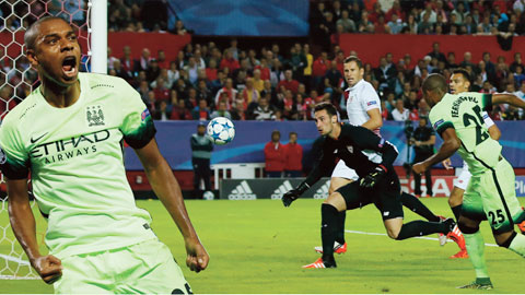 Man City đã chứng tỏ sự tiến bộ vượt bậc ở đấu trường cúp châu Âu với chiến thắng dễ dàng trên sân của Sevilla