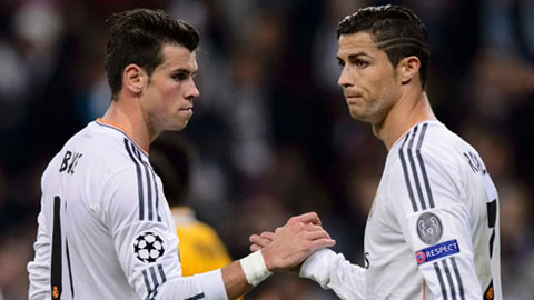 Ronaldo và Bale rất ít khi phối hợp với nhau