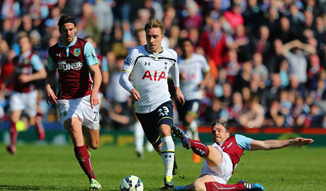Tottenham đã rất cố gắng không thể giành được 3 điểm trước Burnley