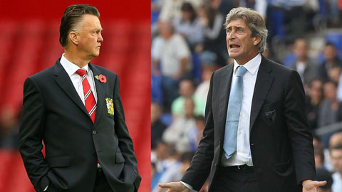 HLV Louis van Gaal và HLV Manuel Pellegrini