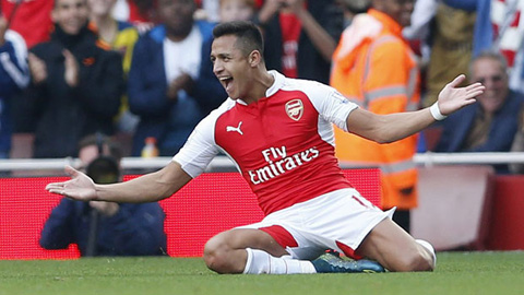 Sanchez đã ghi được 5 bàn thắng ở giải Ngoại hạng Anh 2015/16